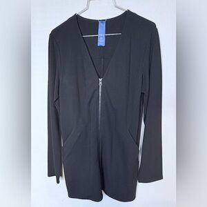 Black Long Sleeve Zip-Up Jacket, Kit Ace, size
XS.
